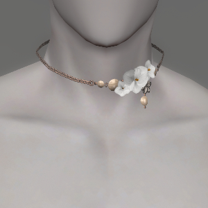 White Byregotia Choker