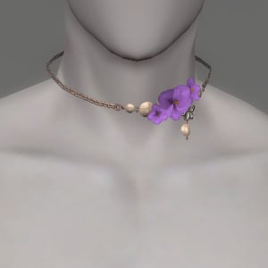 Purple Byregotia Choker