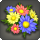 Rainbow daisy corsage icon1.png