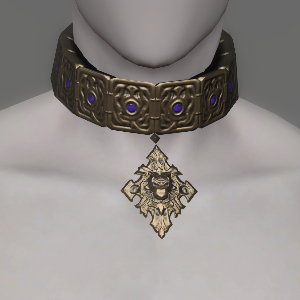Platinum Lone Wolf Choker