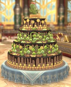 Cactuar Chocolate Cake