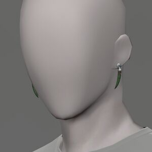 Imperial Jade Earrings of Fending