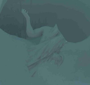 The torso of The Destroyer beneath the surface of Loch Seld