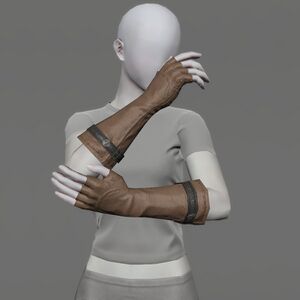 Fingerless Goatskin Gloves