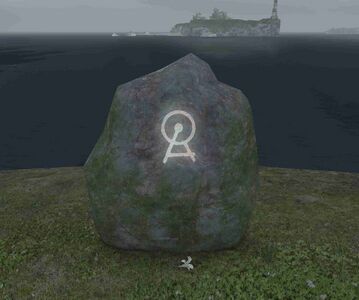 The mark of Nymeia glowing during fog