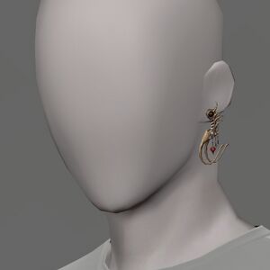 Moonward Earring of Fending