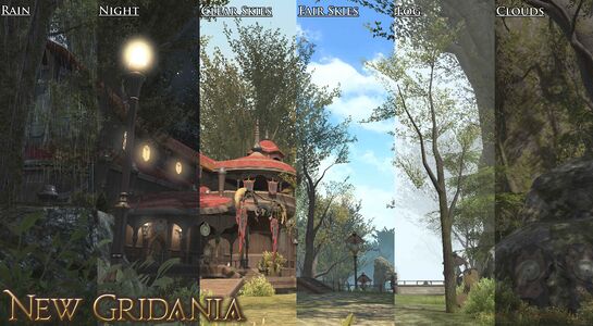 Types of weather seen in New Gridania