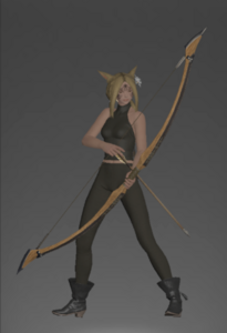 Wrapped Maple Longbow drawn.png