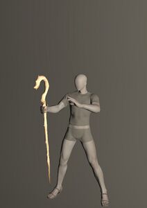 Flame Private's Cane