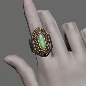 Chrysolite Ring of Aiming