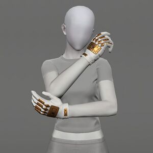 Augmented Bygone Brass Gloves of Maiming