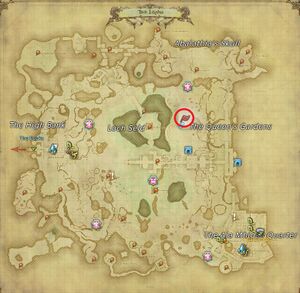 Map location for Chelone. East of Loch Seld and west of the Queens Gardens.