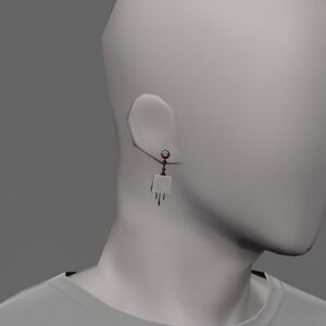 Demon Brick Earring