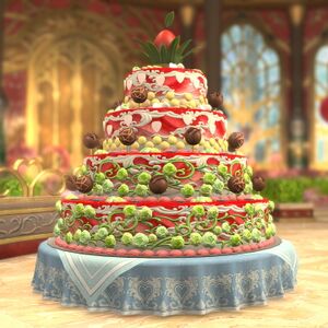 Chocolate Egg Berry Cake