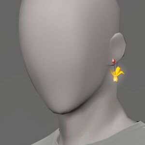 Topaz Carbuncle Earring