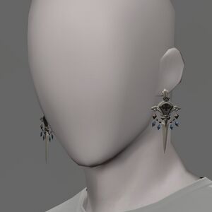 Hardsilver Earrings of Aiming