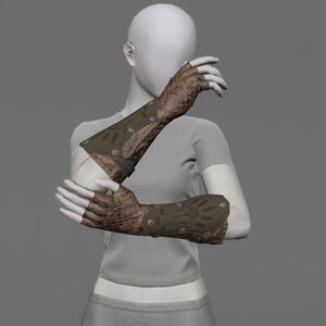 Aetherial Fingerless Peisteskin Gloves