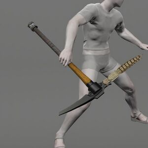 Plumed Doman Steel Pickaxe