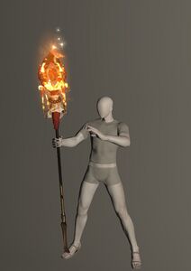 Suzaku's Flame-kissed Cane