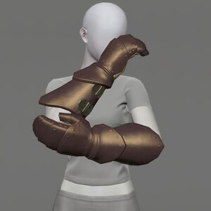 Aetherial Reinforced Bronze Mitt Gauntlets