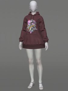Oversized Succubus Hooded Tunic