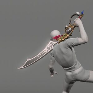 Gunblade of the Crimson Lotus