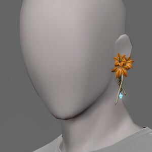 Orange Triteleia Earring