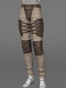 Padded Linen Trousers