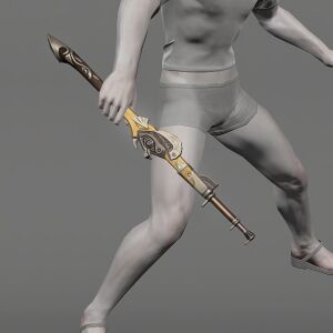 Red Pine Fishing Rod