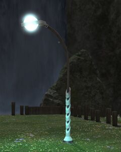 At night