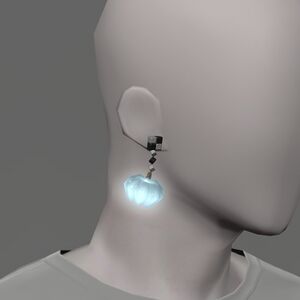 Glass Pumpkin Earring