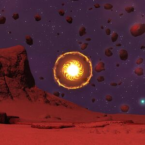 The portal on another world