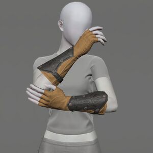 Aetherial Fingerless Boarskin Gloves