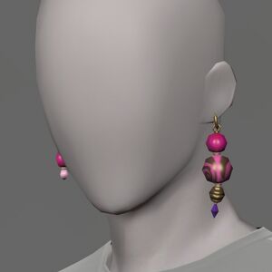 Platinum Earrings of Aiming