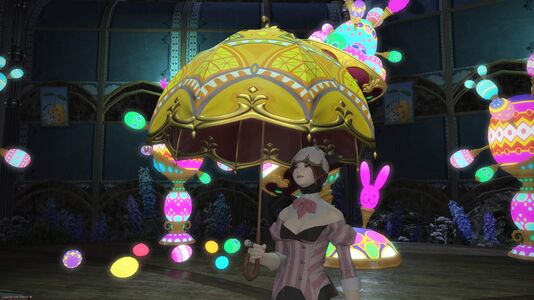 Jihli Aliapoh holding parasol