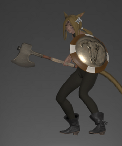Hand Axe with Beast Herder's Hoplon
