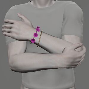 Purple Cornflower Wristlets
