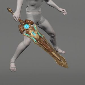 Augmented Bygone Brass Sword