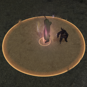 The common circle AoE marker used from A Realm Reborn to Stormblood.