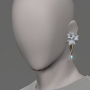 White Triteleia Earring