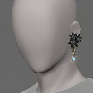 Black Triteleia Earring
