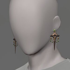 Mythrite Earrings of Aiming