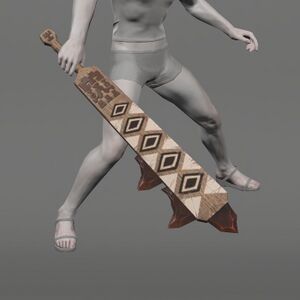 Aetherial Walnut Macuahuitl