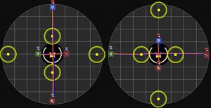 Tower positions in Executable #1.