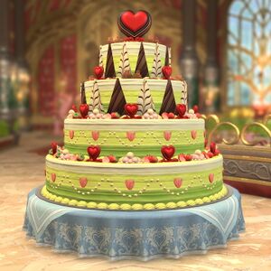 Heart Pistachio Cake