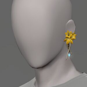 Yellow Triteleia Earring