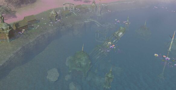 The ruins seen from above