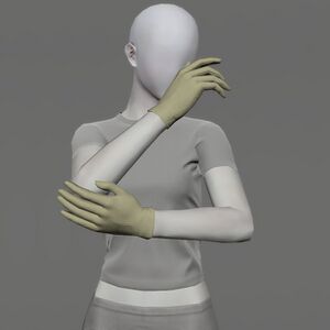 Velveteen Shortgloves