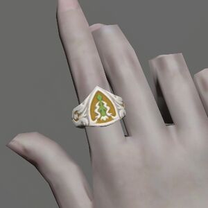 Lily and Serpent Ring