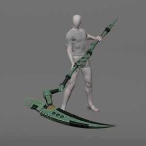 Dwarven Mythril War Scythe